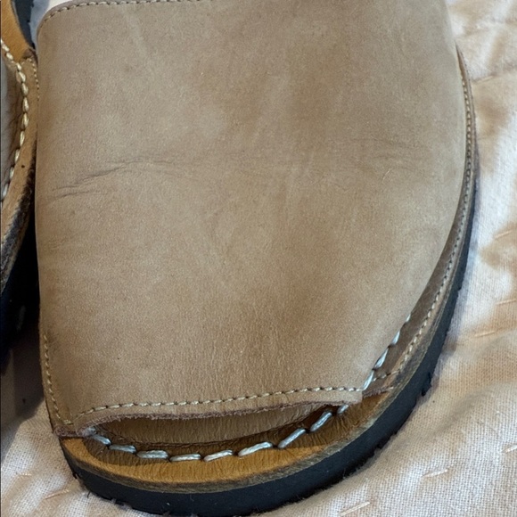 Spanish Sandal Co Women's Tan Leather Sandals 39 8.5 - Picture 3 of 6